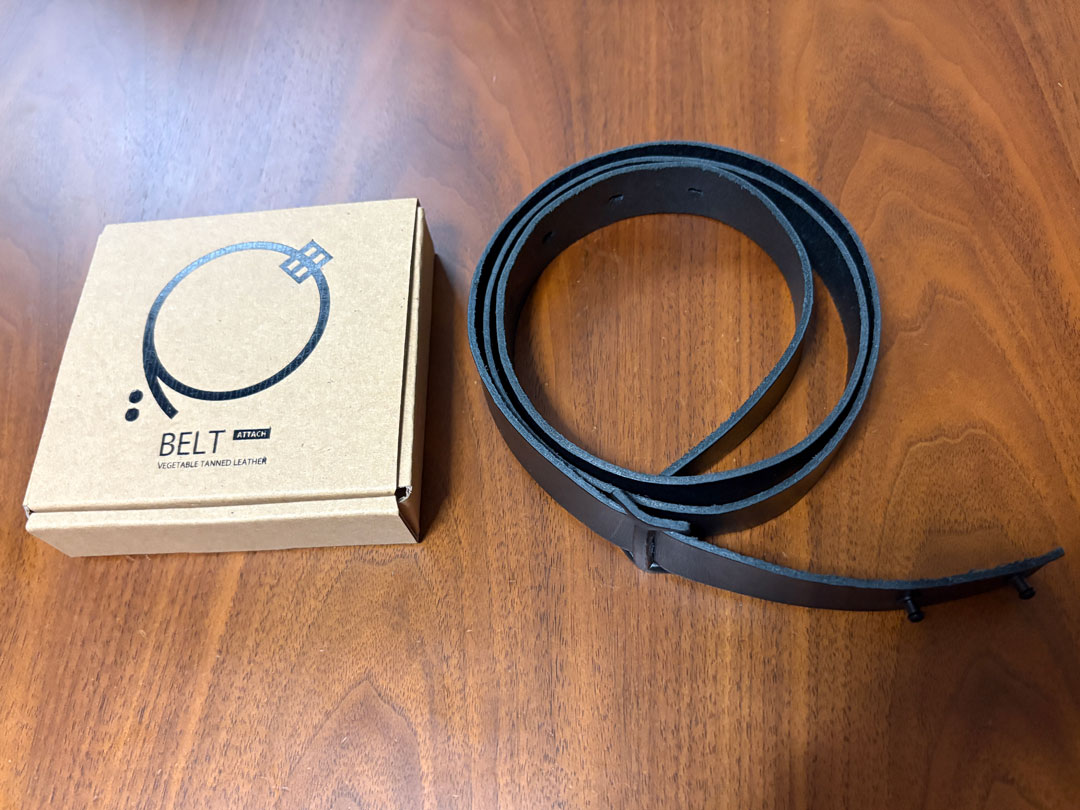 コンパクトで軽いベルト